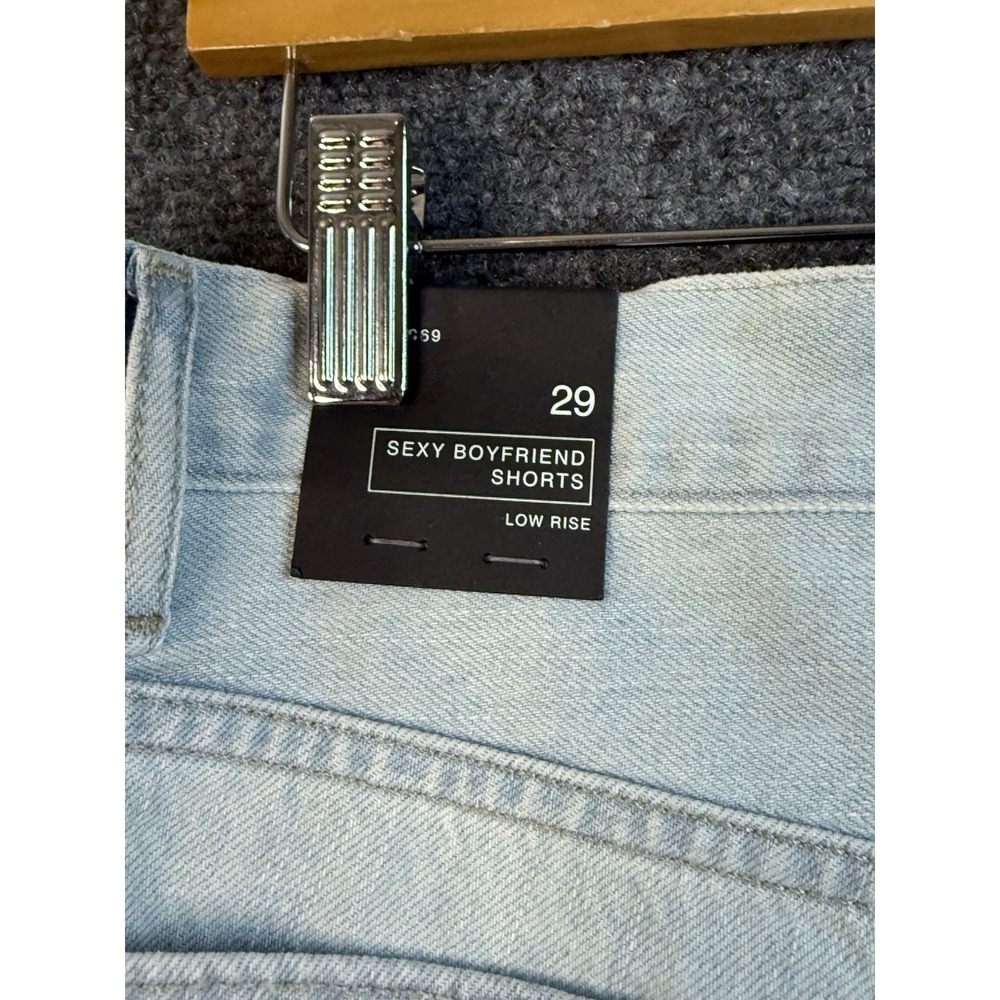 Gap 1969 Sexy Boyfriend Blue Denim Shorts Womens 29 Jean Low Rise Casual NWT - Picture 9 of 9